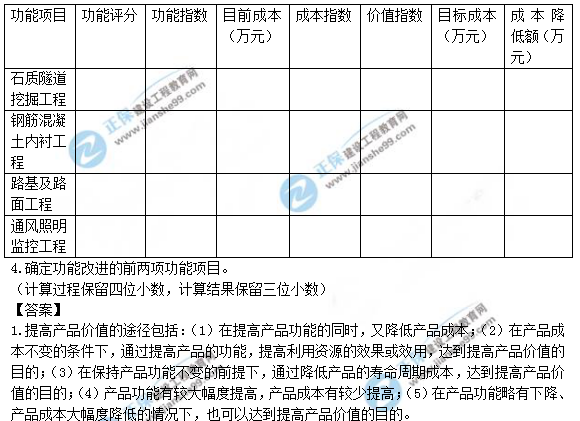 2018年造價(jià)工程師案例分析試題及答案