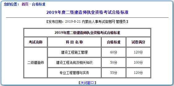 內蒙古二建合格標準633311