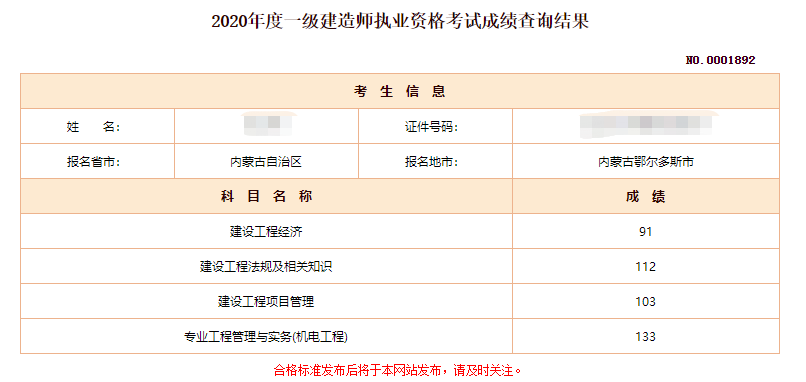 一級建造師高分學員