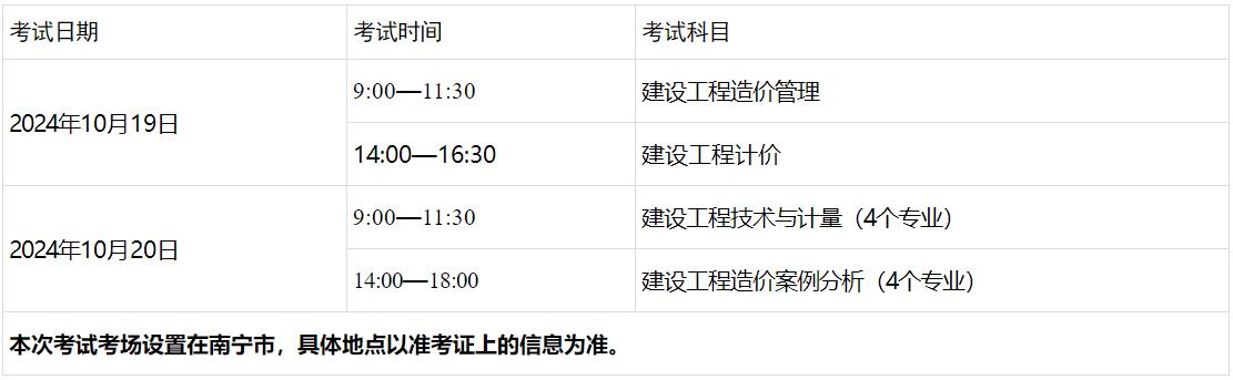 考試時(shí)間、科目及考場設(shè)置 ?